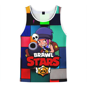 Мужская майка 3D с принтом Brawl Stars - Penny в городе Новоалтайск, 100% полиэстер | круглая горловина, приталенный силуэт, длина до линии бедра. Пройма и горловина окантованы тонкой бейкой | brawl | penny | stars | герой | игра | компьютерная | мобильная | пенни
