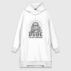 Платье-худи хлопок с принтом The Big Lebowski в городе Новоалтайск,  |  | 2020 | art | big lebowski | dude | english | film | movie | poster | retro | актёр | америка | английский | арт | бог | большой лебовски | братья | год | джефф бриджес | звёзды | кино | лебовский | леон | на английском | надпись