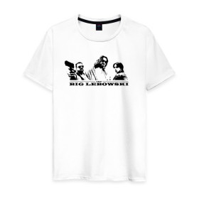 Мужская футболка хлопок с принтом The Big Lebowski в городе Новоалтайск, 100% хлопок | прямой крой, круглый вырез горловины, длина до линии бедер, слегка спущенное плечо. | dude | the big lebowski | the jesus rolls броски хесуса | банни | большой лебовски | боулинг | глубокий сон | джефф бриджес | донни | дюдя | смоки | уолтер собчак | фильм | чувак