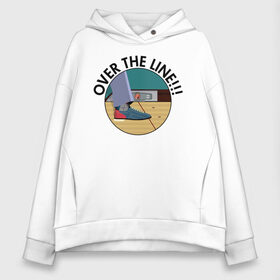 Женское худи Oversize хлопок с принтом Over the line!!! в городе Новоалтайск, френч-терри — 70% хлопок, 30% полиэстер. Мягкий теплый начес внутри —100% хлопок | боковые карманы, эластичные манжеты и нижняя кромка, капюшон на магнитной кнопке | dude | the big lebowski | the jesus rolls броски хесуса | банни | большой лебовски | боулинг | глубокий сон | джефф бриджес | донни | дюдя | смоки | уолтер собчак | фильм | чувак