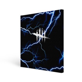 Холст квадратный с принтом DEAD BY DAYLIGHT в городе Новоалтайск, 100% ПВХ |  | dbd | dead by daylight | survival horror | дбд | мертвы к рассвету