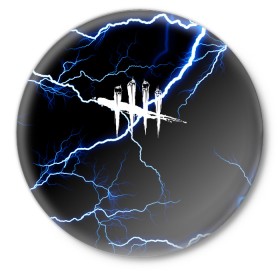 Значок с принтом DEAD BY DAYLIGHT в городе Новоалтайск,  металл | круглая форма, металлическая застежка в виде булавки | dbd | dead by daylight | survival horror | дбд | мертвы к рассвету