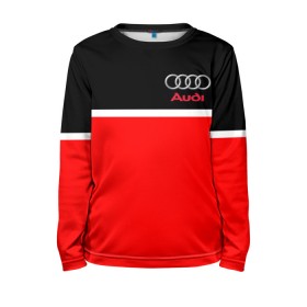 Детский лонгслив 3D с принтом AUDI SPORT в городе Новоалтайск, 100% полиэстер | длинные рукава, круглый вырез горловины, полуприлегающий силуэт
 | audi | auto | sport | авто | автомобиль | автомобильные | ауди | бренд | марка | машины | спорт