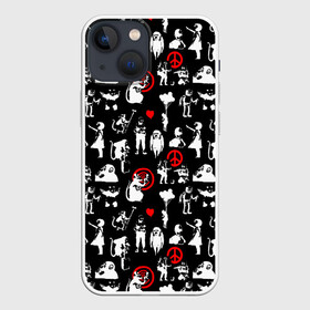 Чехол для iPhone 13 mini с принтом Banksy в городе Новоалтайск,  |  | banksy | анархизм | андерграунд | антивоенное движение | антиимпериализм | антикапитализм | бенкс | бенкси | бристоль | бэнкс | бэнкси | граффити | нигилизм | стрит арт | художник