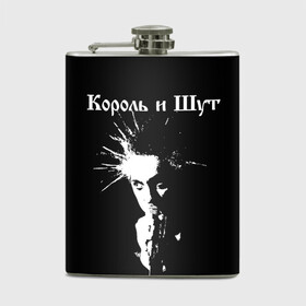 Фляга с принтом Король и Шут + Анархия (спина) в городе Новоалтайск, металлический корпус | емкость 0,22 л, размер 125 х 94 мм. Виниловая наклейка запечатывается полностью | punk | rock | киш | король | король и шут | михаил горшенев | панки | рок | русский рок | шут