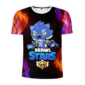 Мужская футболка 3D спортивная с принтом BRAWL STARS LEON в городе Новоалтайск, 100% полиэстер с улучшенными характеристиками | приталенный силуэт, круглая горловина, широкие плечи, сужается к линии бедра | bibi | brawl stars | crow | el brown | leon | leon shark | max | sally leon | shark | stars | werewolf | акула | биби | ворон | леон | оборотень