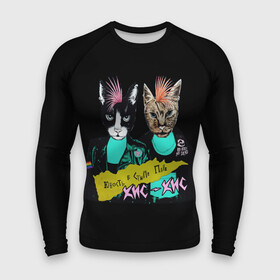 Мужской рашгард 3D с принтом Кис Кис в городе Новоалтайск,  |  | punk | punk rock | rock | алина олешева | кис | кис кис | кокос | панк | панк рок | рок | софья сомусева | хмурый
