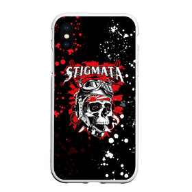 Чехол для iPhone XS Max матовый с принтом Stigmata в городе Новоалтайск, Силикон | Область печати: задняя сторона чехла, без боковых панелей | music | rock | stigmata | альтернатива | музыка | рок | стигмата | тарас уманскии