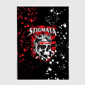 Постер с принтом Stigmata в городе Новоалтайск, 100% бумага
 | бумага, плотность 150 мг. Матовая, но за счет высокого коэффициента гладкости имеет небольшой блеск и дает на свету блики, но в отличии от глянцевой бумаги не покрыта лаком | music | rock | stigmata | альтернатива | музыка | рок | стигмата | тарас уманскии