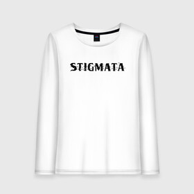 Женский лонгслив хлопок с принтом Stigmata в городе Новоалтайск, 100% хлопок |  | music | rock | stigmata | альтернатива | музыка | рок | стигмата | тарас уманскии