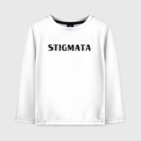 Детский лонгслив хлопок с принтом Stigmata в городе Новоалтайск, 100% хлопок | круглый вырез горловины, полуприлегающий силуэт, длина до линии бедер | music | rock | stigmata | альтернатива | музыка | рок | стигмата | тарас уманскии