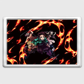 Магнит 45*70 с принтом KIMETSU NO YAIBA в городе Новоалтайск, Пластик | Размер: 78*52 мм; Размер печати: 70*45 | Тематика изображения на принте: demon slayer | demon slayer: kimetsu no yaiba | kimetsu | kimetsu no yaiba | nezuko | slayer | tanjiro | клинок рассекающий демонов | незуко | танджиро | шинобу кочо
