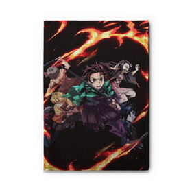 Обложка для автодокументов с принтом KIMETSU NO YAIBA в городе Новоалтайск, натуральная кожа |  размер 19,9*13 см; внутри 4 больших “конверта” для документов и один маленький отдел — туда идеально встанут права | demon slayer | demon slayer: kimetsu no yaiba | kimetsu | kimetsu no yaiba | nezuko | slayer | tanjiro | клинок рассекающий демонов | незуко | танджиро | шинобу кочо