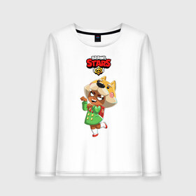 Женский лонгслив хлопок с принтом BRAWL STARS NITA в городе Новоалтайск, 100% хлопок |  | bea | bibi | brawl stars | colt | crow | el brown | leon | leon shark | max | nita | sally leon | shark | акула | беа | берли | биби | бравл старс | браун | ворон | кольт | леон | леон акула | макс | нита | шелли