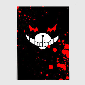 Постер с принтом MONOKUMA в городе Новоалтайск, 100% бумага
 | бумага, плотность 150 мг. Матовая, но за счет высокого коэффициента гладкости имеет небольшой блеск и дает на свету блики, но в отличии от глянцевой бумаги не покрыта лаком | anime | bear | black  white | danganronpa | kurokuma | monodam | monokuma | monomi | monotaro | rabbit | school | shirokuma | аниме | главарь | мoноми | монокума | черно белый | школа