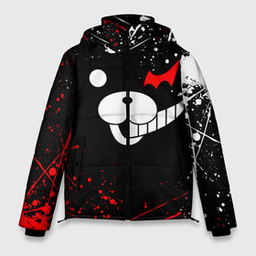 Мужская зимняя куртка 3D с принтом MONOKUMA в городе Новоалтайск, верх — 100% полиэстер; подкладка — 100% полиэстер; утеплитель — 100% полиэстер | длина ниже бедра, свободный силуэт Оверсайз. Есть воротник-стойка, отстегивающийся капюшон и ветрозащитная планка. 

Боковые карманы с листочкой на кнопках и внутренний карман на молнии. | Тематика изображения на принте: anime | bear | black  white | danganronpa | kurokuma | monodam | monokuma | monomi | monotaro | rabbit | school | shirokuma | аниме | главарь | мoноми | монокума | черно белый | школа