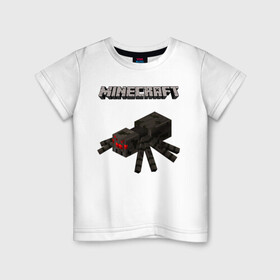 Детская футболка хлопок с принтом Minecraft в городе Новоалтайск, 100% хлопок | круглый вырез горловины, полуприлегающий силуэт, длина до линии бедер | Тематика изображения на принте: ender dragon | enderman | minecraft | phantom | the end | the nether | the overworld | wither | визера | майнкрафт | незер | ремесло | шахта добывать | энд | эндер дракон