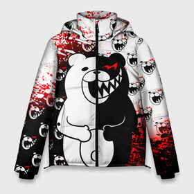 Мужская зимняя куртка 3D с принтом MONOKUMA в городе Новоалтайск, верх — 100% полиэстер; подкладка — 100% полиэстер; утеплитель — 100% полиэстер | длина ниже бедра, свободный силуэт Оверсайз. Есть воротник-стойка, отстегивающийся капюшон и ветрозащитная планка. 

Боковые карманы с листочкой на кнопках и внутренний карман на молнии. | Тематика изображения на принте: anime | bear | black  white | danganronpa | kurokuma | monodam | monokuma | monomi | monotaro | pink | rabbit | school | shirokuma | аниме | главарь | мoноми | монокума | черно белый | школа