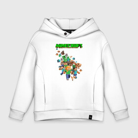 Детское худи Oversize хлопок с принтом Minecraft в городе Новоалтайск, френч-терри — 70% хлопок, 30% полиэстер. Мягкий теплый начес внутри —100% хлопок | боковые карманы, эластичные манжеты и нижняя кромка, капюшон на магнитной кнопке | ender dragon | enderman | minecraft | phantom | the end | the nether | the overworld | wither | визера | майнкрафт | незер | ремесло | шахта добывать | энд | эндер дракон