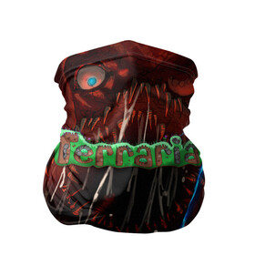 Бандана-труба 3D с принтом Terraria в городе Новоалтайск, 100% полиэстер, ткань с особыми свойствами — Activecool | плотность 150‒180 г/м2; хорошо тянется, но сохраняет форму | minecraft | terraria | инди игры | майнкрафт | террария