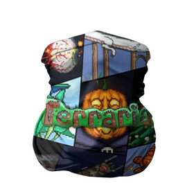 Бандана-труба 3D с принтом Terraria | Террария (Z) в городе Новоалтайск, 100% полиэстер, ткань с особыми свойствами — Activecool | плотность 150‒180 г/м2; хорошо тянется, но сохраняет форму | minecraft | terraria | инди игры | майнкрафт | террария