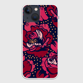 Чехол для iPhone 13 mini с принтом Цветы в городе Новоалтайск,  |  | texture | абстракция | ветки | граффити | краски | линии | текстура | уличный стиль | цветок | цветы | ягоды | яркая