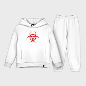Детский костюм хлопок Oversize с принтом BIOHAZARD в городе Новоалтайск,  |  | biohazard | radiation | re | re3 | residenr evil | toxic | virusвирус | world war z | биохазард | обитель зла | радиация | токсик | эпидемия