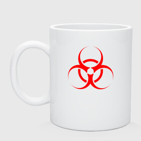 Кружка керамическая с принтом BIOHAZARD в городе Новоалтайск, керамика | объем — 330 мл, диаметр — 80 мм. Принт наносится на бока кружки, можно сделать два разных изображения | biohazard | radiation | re | re3 | residenr evil | toxic | virusвирус | world war z | биохазард | обитель зла | радиация | токсик | эпидемия