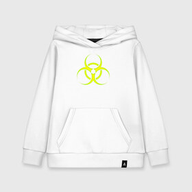Детская толстовка хлопок с принтом BIOHAZARD в городе Новоалтайск, 100% хлопок | Круглый горловой вырез, эластичные манжеты, пояс, капюшен | biohazard | radiation | re | re3 | residenr evil | toxic | virusвирус | world war z | биохазард | обитель зла | радиация | токсик | эпидемия