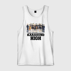 Мужская майка хлопок с принтом Karasuno HIGH черный в городе Новоалтайск, 100% хлопок |  | anime | haikyu | karasuno | tyan | аниме | анимэ | волейбол | карасуно | киёко симидзу | корасуно | маленький гигант | онимэ | сёё хината | состав | тобио кагэяма | тян