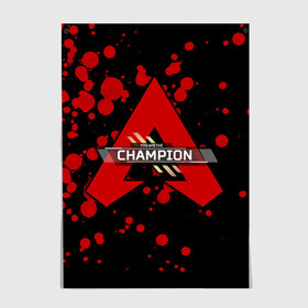 Постер с принтом Apex Legends Champion в городе Новоалтайск, 100% бумага
 | бумага, плотность 150 мг. Матовая, но за счет высокого коэффициента гладкости имеет небольшой блеск и дает на свету блики, но в отличии от глянцевой бумаги не покрыта лаком | battle | best | buls | epic | gameplay | loot | royale | stream | titanfall | апекс | битва | булс | королевская | легендс | лутбокс | робот | спектры | титан