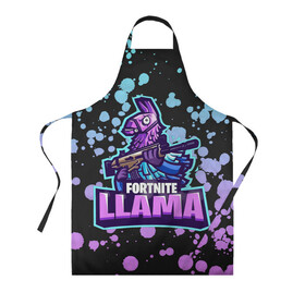 Фартук 3D с принтом Fortnite LLAMA в городе Новоалтайск, 100% полиэстер | общий размер — 65 х 85 см, ширина нагрудника — 26 см, горловина — 53 см, длина завязок — 54 см, общий обхват в поясе — 173 см. Принт на завязках и на горловине наносится с двух сторон, на основной части фартука — только с внешней стороны | battle | fortnite | funny | kills | royale | save | season | the | twitch | world | битва | борьба | зомби | королевская | оружие | скины | стратегия | фортнайт