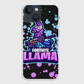 Чехол для iPhone 13 mini с принтом Fortnite LLAMA в городе Новоалтайск,  |  | battle | fortnite | funny | kills | royale | save | season | the | twitch | world | битва | борьба | зомби | королевская | оружие | скины | стратегия | фортнайт