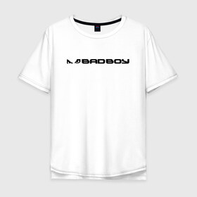 Мужская футболка хлопок Oversize с принтом BADBOY в городе Новоалтайск, 100% хлопок | свободный крой, круглый ворот, “спинка” длиннее передней части | bad | bad boy | badboy | boy | brand | mma | sport | usa | америка | бренд | единоборства | мма | спорт | сша