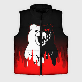 Мужской жилет утепленный 3D с принтом MONOKUMA горит в пламени в городе Новоалтайск,  |  | Тематика изображения на принте: anime | bear | black  white | danganronpa | kurokuma | monodam | monokuma | monomi | monotaro | rabbit | school | shirokuma | аниме | главарь | мoноми | монокума | черно белый | школа