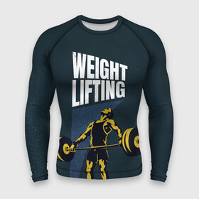 Мужской рашгард 3D с принтом Wheight lifting в городе Новоалтайск,  |  | lifting | wheight lifting | wheightlifting | тяжелая атлетика | штанга | штангист
