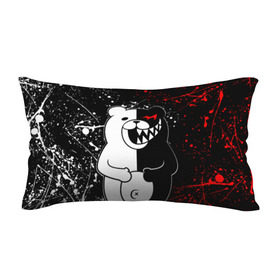 Подушка 3D антистресс с принтом monokuma хохочет в городе Новоалтайск, наволочка — 100% полиэстер, наполнитель — вспененный полистирол | состоит из подушки и наволочки на молнии | anime | bear | black  white | danganronpa | kurokuma | monodam | monokuma | monomi | monotaro | rabbit | school | shirokuma | аниме | главарь | мoноми | монокума | черно белый | школа