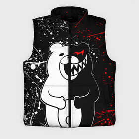 Мужской жилет утепленный 3D с принтом monokuma хохочет в городе Новоалтайск,  |  | Тематика изображения на принте: anime | bear | black  white | danganronpa | kurokuma | monodam | monokuma | monomi | monotaro | rabbit | school | shirokuma | аниме | главарь | мoноми | монокума | черно белый | школа