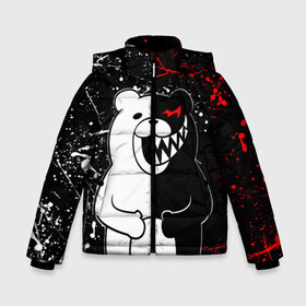 Зимняя куртка для мальчиков 3D с принтом MONOKUMA в городе Новоалтайск, ткань верха — 100% полиэстер; подклад — 100% полиэстер, утеплитель — 100% полиэстер | длина ниже бедра, удлиненная спинка, воротник стойка и отстегивающийся капюшон. Есть боковые карманы с листочкой на кнопках, утяжки по низу изделия и внутренний карман на молнии. 

Предусмотрены светоотражающий принт на спинке, радужный светоотражающий элемент на пуллере молнии и на резинке для утяжки | anime | bear | black  white | danganronpa | kurokuma | monodam | monokuma | monomi | monotaro | rabbit | school | shirokuma | аниме | главарь | мoноми | монокума | черно белый | школа