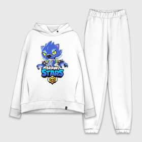 Женский костюм хлопок Oversize с принтом BRAWL STARS LEON в городе Новоалтайск,  |  | bibi | brawl stars | crow | el brown | leon | leon shark | max | sally leon | shark | stars | werewolf | акула | биби | ворон | леон | оборотень