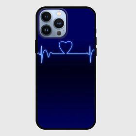 Чехол для iPhone 13 Pro Max с принтом Кардиограмма про любовь в городе Новоалтайск,  |  | Тематика изображения на принте: 14 февраля | 8 марта | валентинов день | влюблен | влюбленность | влюбленные | вместе навсегда | девичник | девушке | день вл | для жены | здоровье | кардиограмма | любимая | любимый | люблю