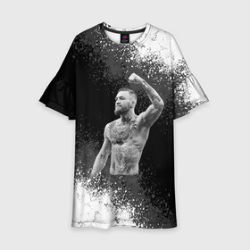 Детское платье 3D с принтом Conor McGregor | Конор МакГрегор (Z) в городе Новоалтайск, 100% полиэстер | прямой силуэт, чуть расширенный к низу. Круглая горловина, на рукавах — воланы | conor | conor mcgregor | mcgregor | mma | ufc | бокс | борьба | конор | конор мак грегор | мма | юфс