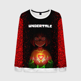 Мужской свитшот 3D с принтом UNDERTALE CHARA в городе Новоалтайск, 100% полиэстер с мягким внутренним слоем | круглый вырез горловины, мягкая резинка на манжетах и поясе, свободная посадка по фигуре | asriel dreemurr | chara | frisk | gaster blaster | sans | undertale | азриэль дримурр | андертейл | андрайн | гастер | меттатон | санс | фриск | чара