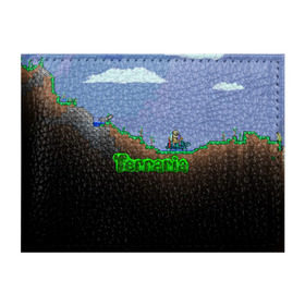 Обложка для студенческого билета с принтом terraria game в городе Новоалтайск, натуральная кожа | Размер: 11*8 см; Печать на всей внешней стороне | game | pixel | terraria | игра | пиксель | террариа