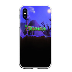 Чехол для iPhone XS Max матовый с принтом TERRARIA в городе Новоалтайск, Силикон | Область печати: задняя сторона чехла, без боковых панелей | game | pixel | terraria | игра | пиксель | террариа