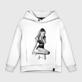 Детское худи Oversize хлопок с принтом ARIANA GRANDE. в городе Новоалтайск, френч-терри — 70% хлопок, 30% полиэстер. Мягкий теплый начес внутри —100% хлопок | боковые карманы, эластичные манжеты и нижняя кромка, капюшон на магнитной кнопке | ariana grande | k bye for now | nickelodeon | американская актриса | ари | ариана | ариана гранде | ариана гранде бутера | грандес | королевы крика | селена гомез