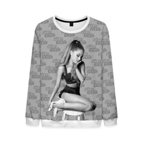 Мужской свитшот 3D с принтом ARIANA GRANDE. в городе Новоалтайск, 100% полиэстер с мягким внутренним слоем | круглый вырез горловины, мягкая резинка на манжетах и поясе, свободная посадка по фигуре | ariana grande | k bye for now | nickelodeon | американская актриса | ари | ариана | ариана гранде | ариана гранде бутера | грандес | королевы крика | селена гомез