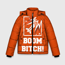Зимняя куртка для мальчиков 3D с принтом Boom Bitch! в городе Новоалтайск, ткань верха — 100% полиэстер; подклад — 100% полиэстер, утеплитель — 100% полиэстер | длина ниже бедра, удлиненная спинка, воротник стойка и отстегивающийся капюшон. Есть боковые карманы с листочкой на кнопках, утяжки по низу изделия и внутренний карман на молнии. 

Предусмотрены светоотражающий принт на спинке, радужный светоотражающий элемент на пуллере молнии и на резинке для утяжки | ace | diamond | epic | fails | funny | gameplay | mozzie | pro league | pvp | r6 | r6s | random | update | герой | дым | огонь | осада | пламя | радуга | снайпер | сражения | туман | шутер