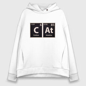 Женское худи Oversize хлопок с принтом Cat в городе Новоалтайск, френч-терри — 70% хлопок, 30% полиэстер. Мягкий теплый начес внутри —100% хлопок | боковые карманы, эластичные манжеты и нижняя кромка, капюшон на магнитной кнопке | animal | cat | cute | kitty | meow | друг | животные | киска | китти | кот | котенок | котик | кошечка | кошка | лев | леопард | милый | мур | мяу | пантера | питомец | рысь | тигр | улыбка