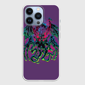 Чехол для iPhone 13 Pro с принтом Ктулху в городе Новоалтайск,  |  | Тематика изображения на принте: call of cthulhu | cthulhu | lovecraft | valaybalalay | валайбалалай | зов | ктулху | лавкрафт | мистика | монстры | ужасы | фэнтези | хоррор